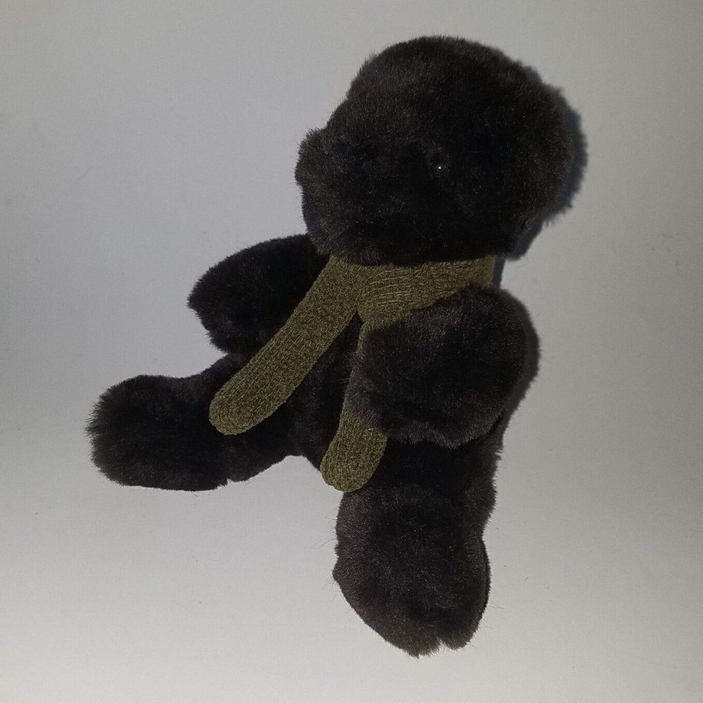 Pottery Barn Dark Brown Teddy Bear Plush Lovey Soft 6" Stuffed Animal Toy